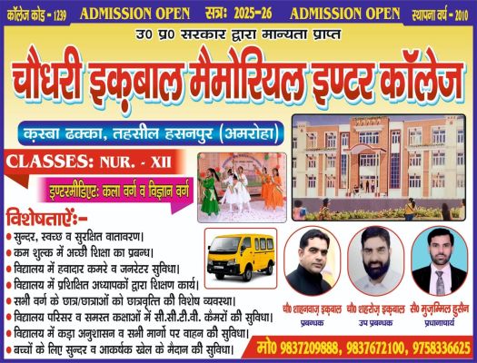 Banner : CHAUDHARY IQBAL MEMORIAL INTER COLLEGE